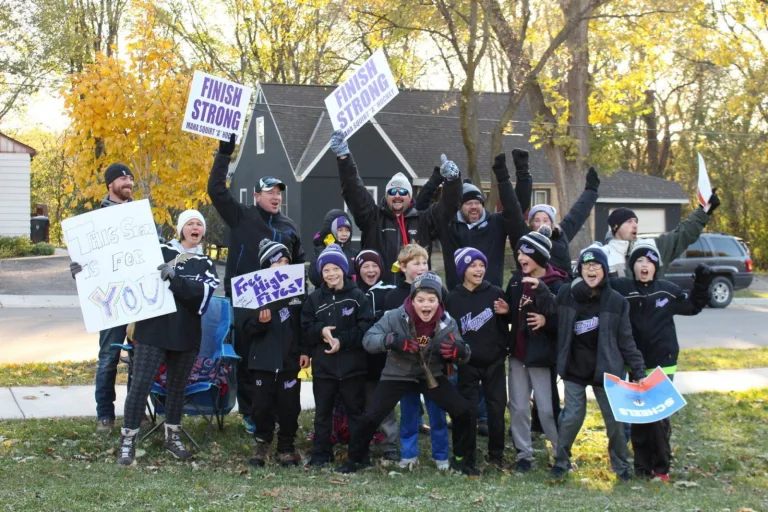 Group of people in a cheer team